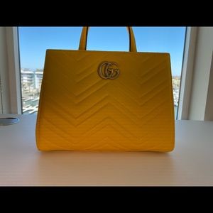 Gucci GG Marmont Small Matelassé Leather Satchel